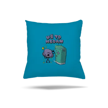 Polštář Bastard Už to nedám polštář Blue Turquoise