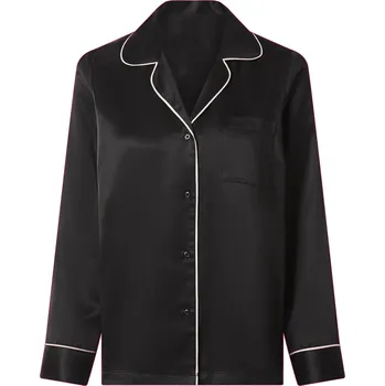 Dámské pyžamo esmara® Dámské saténové pyžamo (černá, XS (32/34))