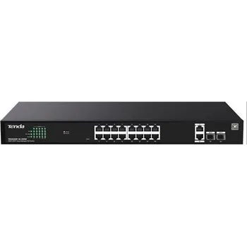 Počítač Tenda TEG2220P-16-250W Gigabit Websmart L2 Cloud PoE+ Switch 230W, 16x1Gb/s PoE+, 2xRJ45, 2xSFP,Rack