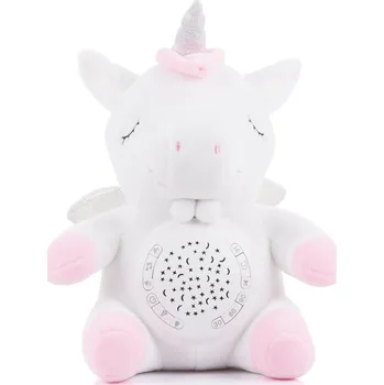 Hračka pro nejmenší CHIPOLINO Plyšový Jednorožec s projektorem a hudbou