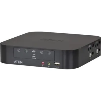 Switch ATEN 4-port mini DisplayPort Dual View KVMP USB, audio, kabely