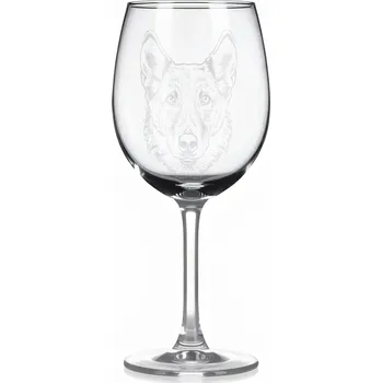 Sklenice Sklenice na víno s gravírovaným motivem – karpatský dingo