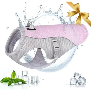 Obleček pro psa Chladící vesta pro psy, prodyšná, lze znovu použít k použití chladivých bund, nastavitelný