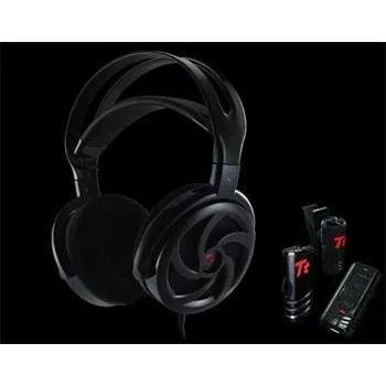 Sluchátka Tt eSPORTS Headset Shock SpinHD "Black" / 50mm bass enhancement
