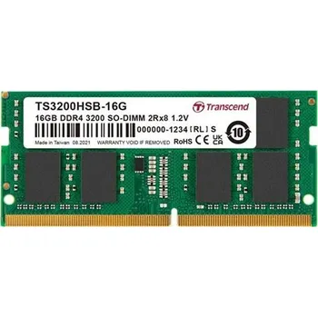 Operační paměť Transcend paměť 16GB SODIMM DDR4 3200 2Rx8 1Gx8 CL22 1.2V
