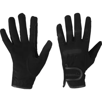 Jezdecké rukavice Horka Dámské jezdecké rukavice Domy semišové Barva: Černá, Velikost: M