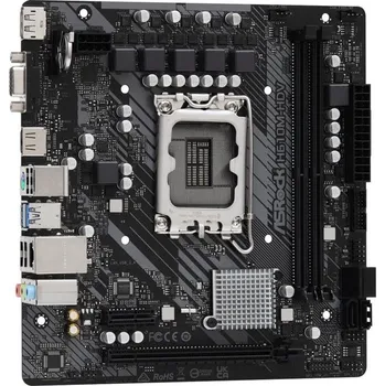 Základní deska ASROCK H610M-HDV (intel 1700, 2xDDR4 3200MHz, 4xSATA3, HDMI+DPort +VGA, 1xGLAN, mATX)