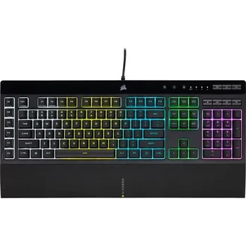 Klávesnice Corsair herní klávesnice K55 RGB PRO, 5Z RGB, Rubber Dome