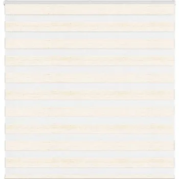 Roleta vidaXL Zebra roleta 145x100 cm šířka látky 140,9 cm polyester [4014634] Barva: Mramorově béžová