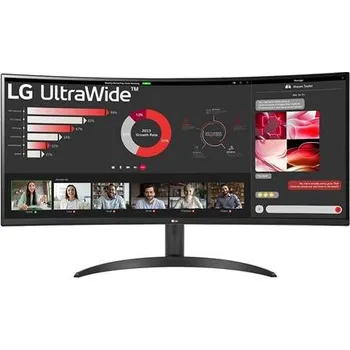 Počítač LG 34WR50QC-B.AEU herní monitor, prohnutý 34" VA 3440x1440/21:9/300cdm/5ms/HDR10/DP/2xHDMI