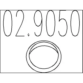 Automobilové těsnění MTS Těsnicí kroužek výfukové trubky MTS 02.9050