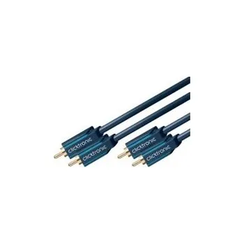 Audio kabel ClickTronic HQ OFC kabel 2x Cinch - 2x Cinch RCA, M/M, 10m