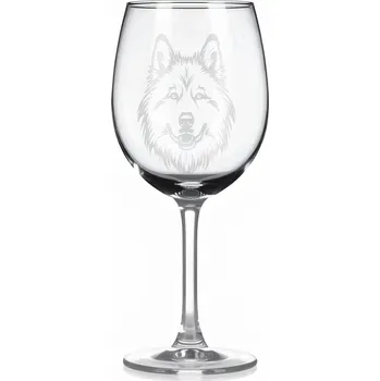 Sklenice Sklenice na víno s gravírovaným motivem – eurasier