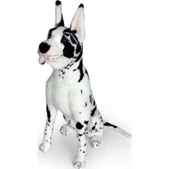 plyšák Plyšový pes Německá doga sedící 66cm (Majestátní plyšový strážce)