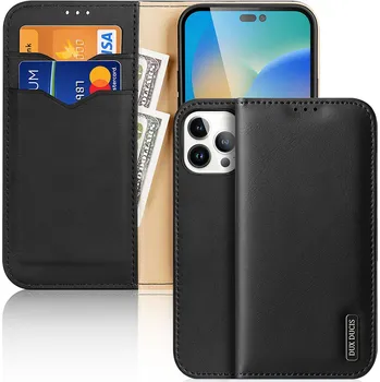 Pouzdro na mobilní telefon Dux Ducis Hivo kožené pouzdro pro Apple iPhone 14 PRO MAX černé