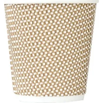 Jednorázové nádobí VIBAL Papírový kelímek hnědý WRAP 120ml 40ks/25bal