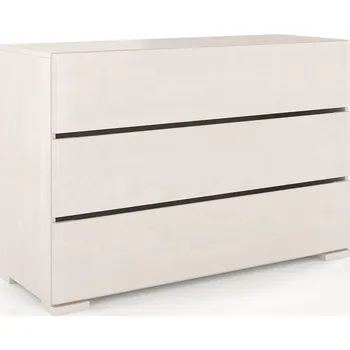 Komoda Komoda z masivu buk Sandemo 3S Odstín moření: Bílá