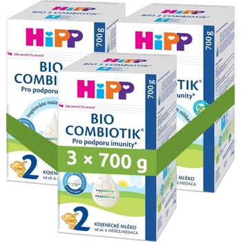 Potravina HiPP 2 Combiotik kojenecké mléko BIO 700g - balení 3 ks