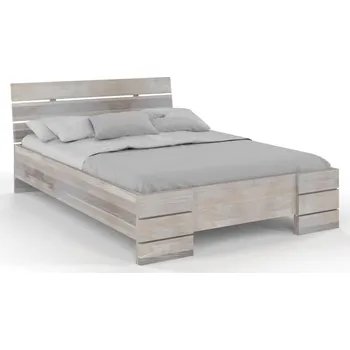 Postel Dubová postel Sandemo - zvýšená - bělený olej Rozměr: 140x200