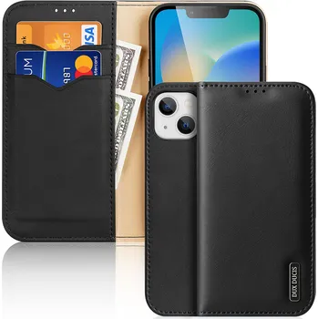 Pouzdro na mobilní telefon Dux Ducis Hivo kožené pouzdro pro Apple iPhone 14 Plus černé