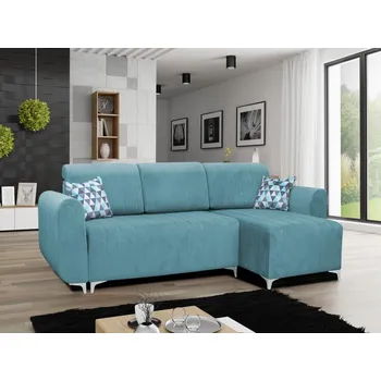 Sedací souprava Rohová rozkládací sedací souprava Alpine - modrá Varianta: Pravá