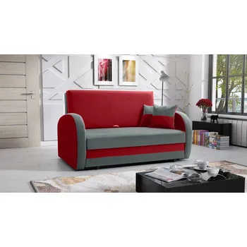 Pohovka Rozkládací pohovka Tola 2 - červená/šedá