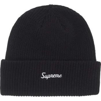 Pánská móda Supreme Loose Gauge Beanie (FW25) Black UNI