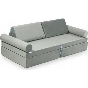 Pohovka Mini Pohovka pro děti Montessori Comfort Velvet Šedá