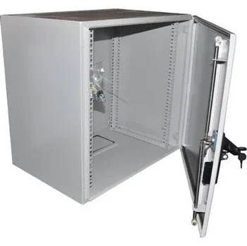 OCRACK 19" venkovní rozvaděč IP55 12U-420mm plechové dveře 3-bodový zámek