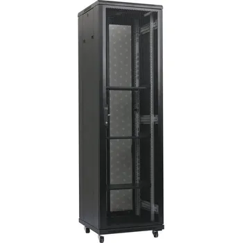 Rozvaděč XtendLan 47U/800x800 stojanový, černý, perforované dveře a záda