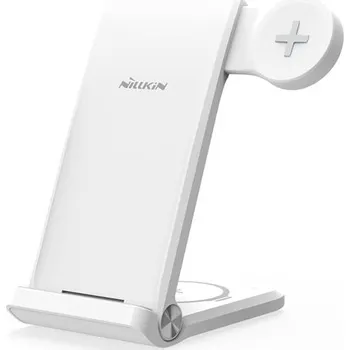 Nillkin PowerTrio 3v1 Bezdrátová Nabíječka pro Samsung Watch White