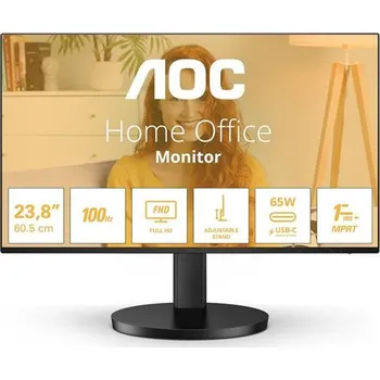Počítač AOC LCD 24B3CF2 23,8" IPS/1920x1080@100Hz/4ms/250cd/20M:1/HDMI/2x USB 3.2/USB-C/Repro/HAS/VESA
