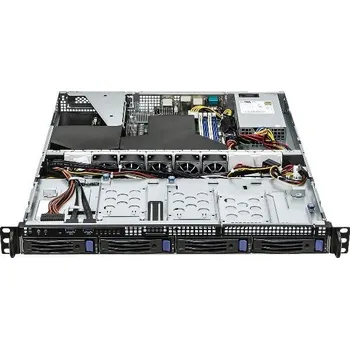 Server ASRock Rack 1U server AM5, B650, 4x DDR5 ECC, 4x SATA 3,5HS, M.2, PCIe4 x16, 2x 10Gb + 2x 1Gb LAN, 2x 450W, IPMI
