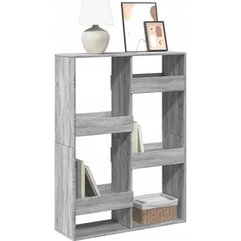 Knihovna Regál, šedý dub sonoma, 100x33x135 cm, dřevotříska