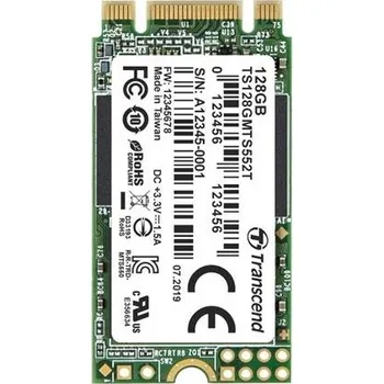 Pevný disk TRANSCEND MTE652T2 128GB Industrial 3K P/E SSD disk M.2, 2280 PCIe Gen3 x4 NVMe 1.3 (3D TLC), 1600MB/s R, 600MB/s W