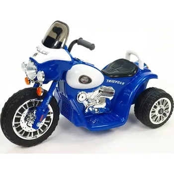 Dětské vozidlo Dětská elektrická motorka Policie modrá