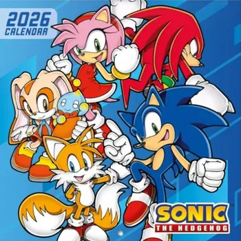 Kalendář Oficiální nástěnný kalendář 2026 s plakátem Nintendo: Sonic (30 x 30|60 cm)
