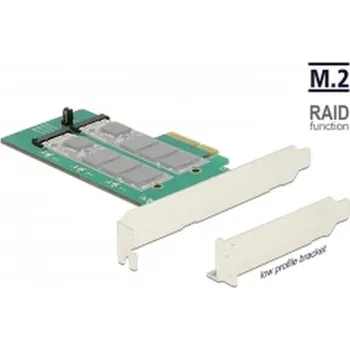 Delock PCI Express Karta > 2 x interní M.2 Key B s RAID - format low profile
