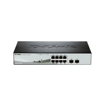 Počítač D-Link DGS-1210-08P 8-port Gigabit PoE Smart Switch, 6x gigabit RJ45, 2x gigabit RJ45/SFP, celkem 46W pro PoE