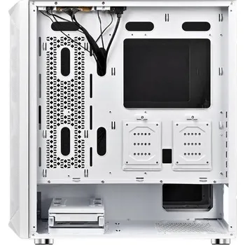 1stCOOL skříň Wind Storm Black MiddleTower, AU, USB3.0, bez zdroje, RGB fan, průhledná bočnice, černá