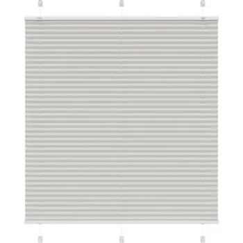 vidaXL Plisovaná roleta světle šedá 115x150 cm Šířka látky 114,4 cm