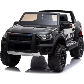 Dětské elektrovozidlo Dětské elektrické policejní autíčko (4x4 s Megafoen, 4x 45W Motory a 12V/14Ah Baterií)