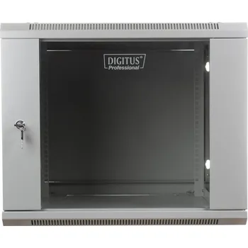 regál Digitus DN-WU19 09U/600 rack 9U Nástěnný regál Šedá