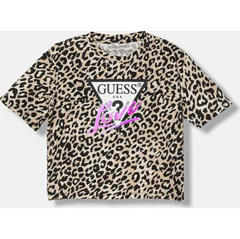 Dětská móda Dětské tričko Guess J6RI08.K6YW4.PPY2 béžová 80X, vel. 147-157