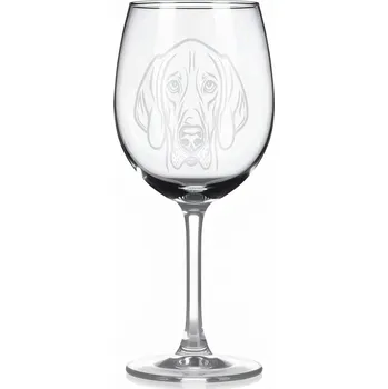 Sklenice Sklenice na víno s gravírovaným motivem – Švýcarský honič – 2