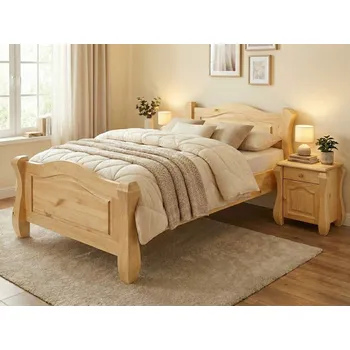 Postel Postel Ludvík jednolůžko - masiv borovice Rozměr: 90x200, Odstín: Borovice přírodní