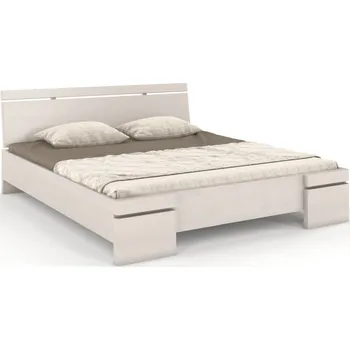 Postel Prodloužená postel z masivu borovice Sparta Rozměr: 120x220, Odstín moření: Bílá