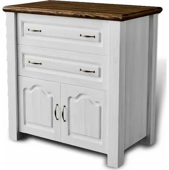 Komoda Komoda Merlin 2D2S - masiv borovice Odstín: Borovice přírodní