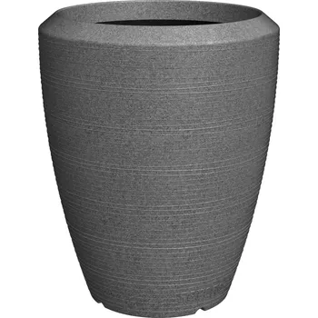Květináč Capi Arc Granite Elegant Anthracite Ø 51 cm / V 59 cm