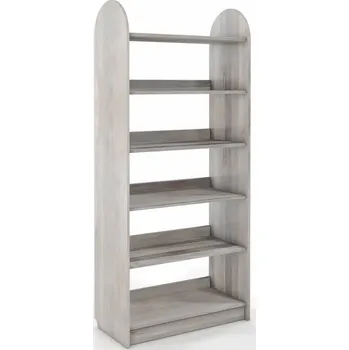 Knihovna Dubový regál Klip - 80 cm - bělený olej